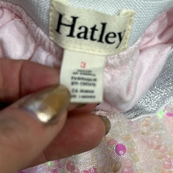 Hatley | Pink & White Sequined Iridescent Skirt - Picture 7 of 7